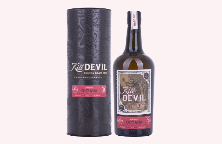 Hunter Laing Kill Devil Guyana 11 Years Old Single Cask Rum 2008 60,9% Vol. 0,7l in geschenkverpakking