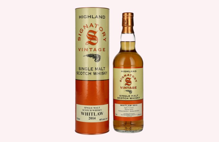 Signatory Vintage WHITLAW 10 Years Old Single Malt Scotch Whisky 2014 46% Vol. 0,7l en boîte cadeau