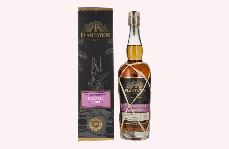 Plantation Rum PANAMA Single Cask White Pineau des Charentes Finish 2008 46,5% Vol. 0,7l en boîte cadeau