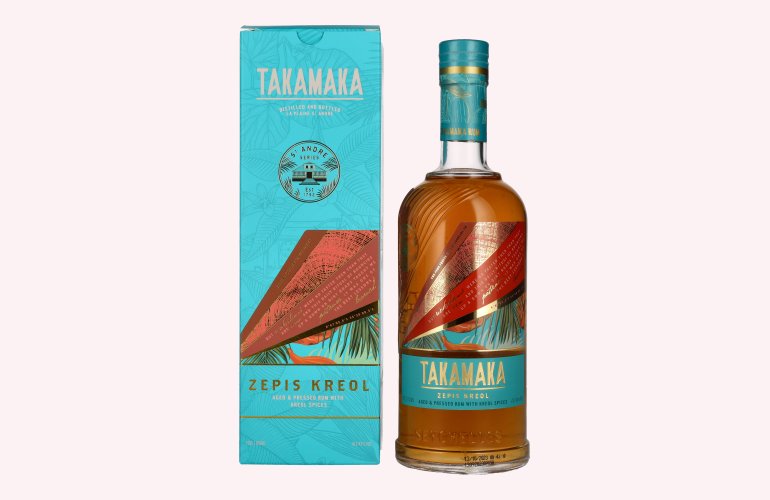 Takamaka ZEPIS KREOL Rum 43% Vol. 0,7l en boîte cadeau