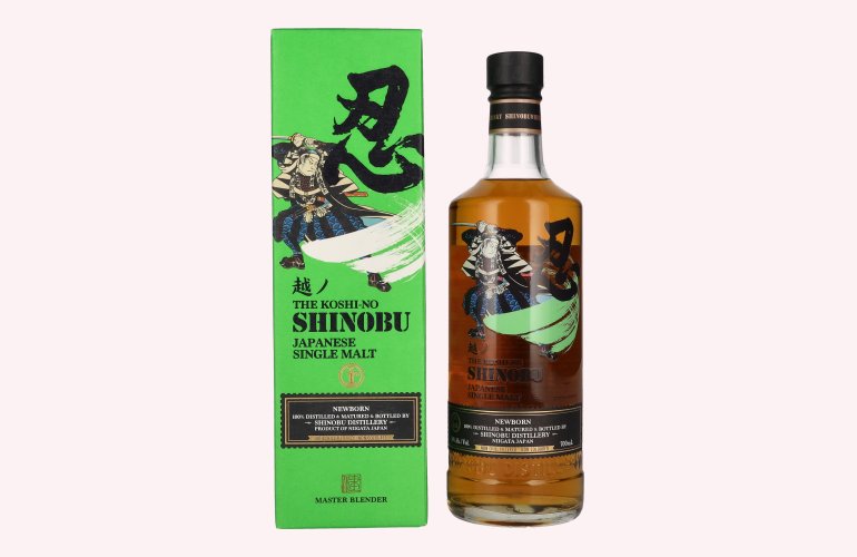 The Koshi-No Shinobu Newborn Japanese Single Malt 50% Vol. 0,7l in geschenkverpakking