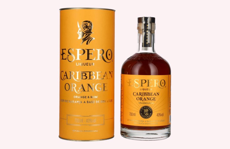 Ron Espero CARIBBEAN ORANGE Liqueur Creole 40% Vol. 0,7l en boîte cadeau