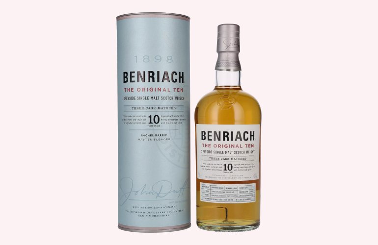 Benriach THE ORIGINAL TEN Single Malt Three Cask Matured 43% Vol. 0,7l en boîte cadeau