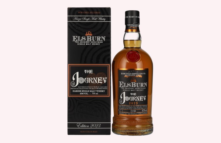 Elsburn The JOURNEY Harzer Single Malt Whisky 2023 43% Vol. 0,7l in geschenkverpakking