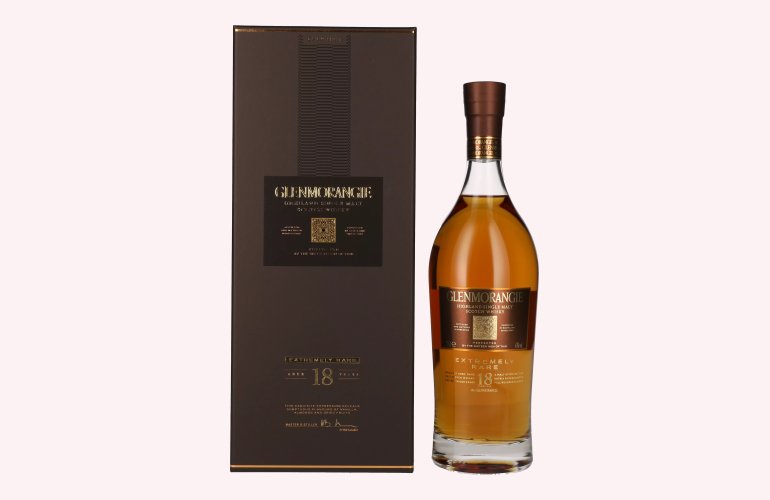 Glenmorangie EXTREMELY RARE 18 Years Old Highland Single Malt 43% Vol. 0,7l in geschenkverpakking