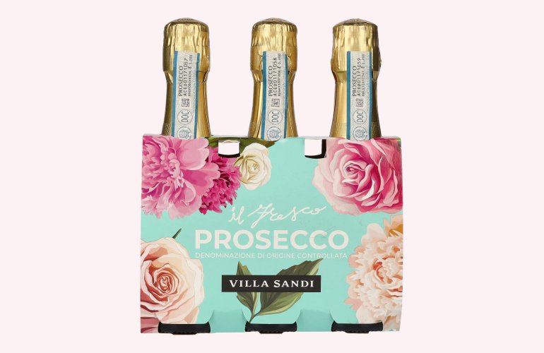 Villa Sandi Il Fresco Prosecco Treviso Brut (TRIO) DOC 11% Vol. 3x0,2l