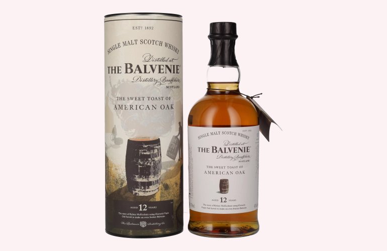 The Balvenie 12 Years Old The Sweet Toast of AMERICAN OAK 43% Vol. 0,7l en boîte cadeau