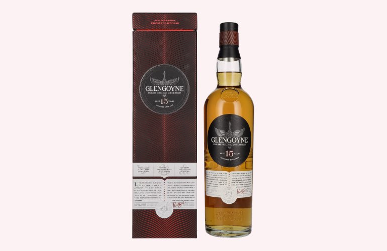 Glengoyne 15 Years Old Highland Single Malt Scotch Whisky 43% Vol. 0,7l in geschenkverpakking