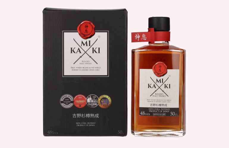 KAMIKI Blended Malt Whisky 48% Vol. 0,5l en boîte cadeau