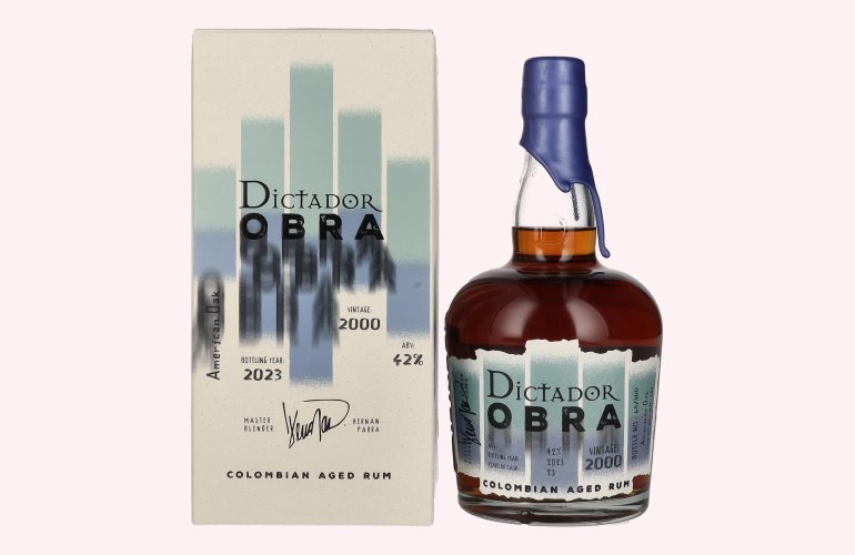 Dictador OBRA VINTAGE 23 Years Old AMERICAN OAK CASK Rum 2000 42% Vol. 0,7l in geschenkverpakking