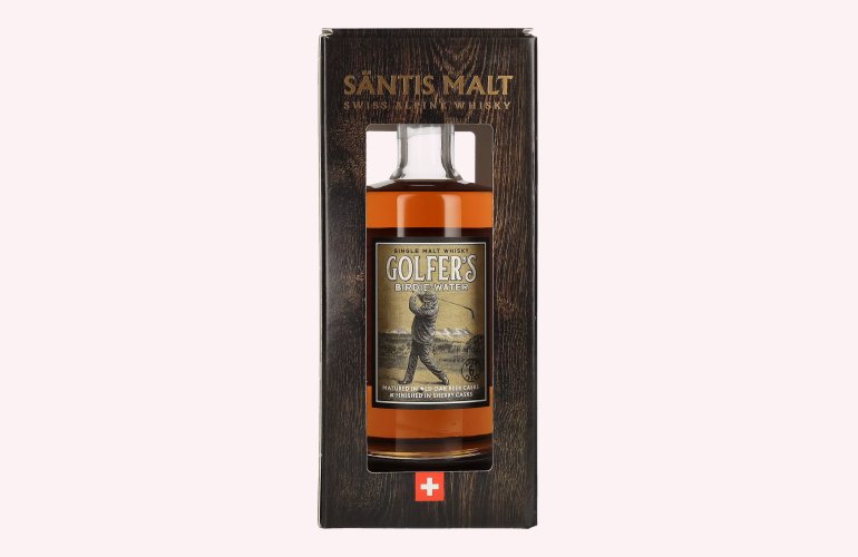 Säntis GOLFER'S Birdie Water Single Malt 46% Vol. 0,5l in geschenkverpakking