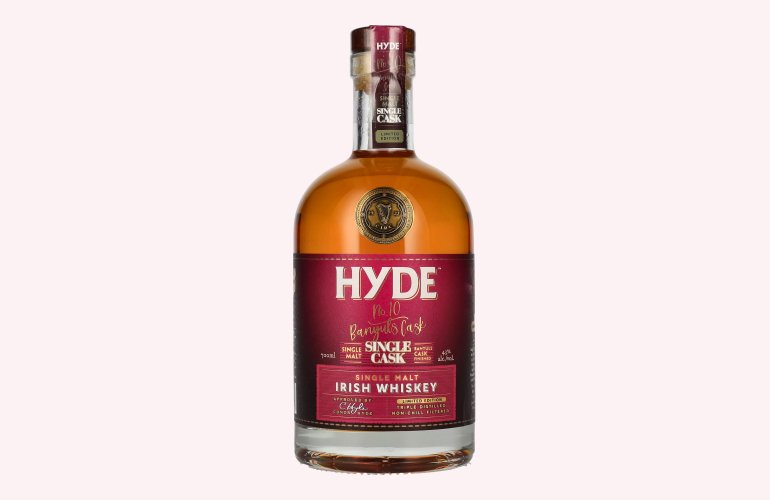 Hyde No.10 BANYULS SINGLE CASK Single Malt Irish Whiskey Limited Edition 43% Vol. 0,7l