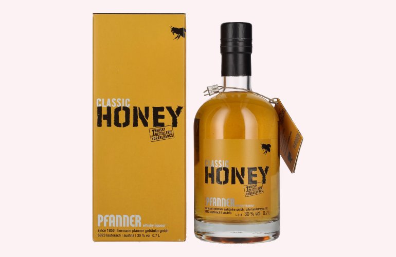 Pfanner Classic HONEY Whisky Liqueur 30% Vol. 0,7l en boîte cadeau