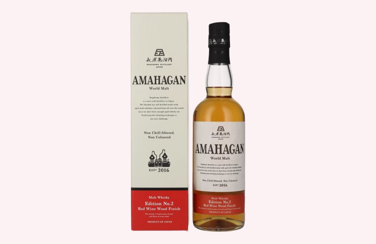 Amahagan World Malt Whisky Edition No.2 RED WINE WOOD Finish 47% Vol. 0,7l in geschenkverpakking