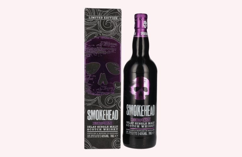 Smokehead TWISTED STOUT Islay Single Malt 43% Vol. 0,7l in geschenkverpakking