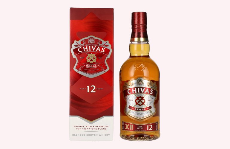 Chivas Regal 12 Years Old Blended Scotch Whisky 40% Vol. 0,7l in Geschenkbox