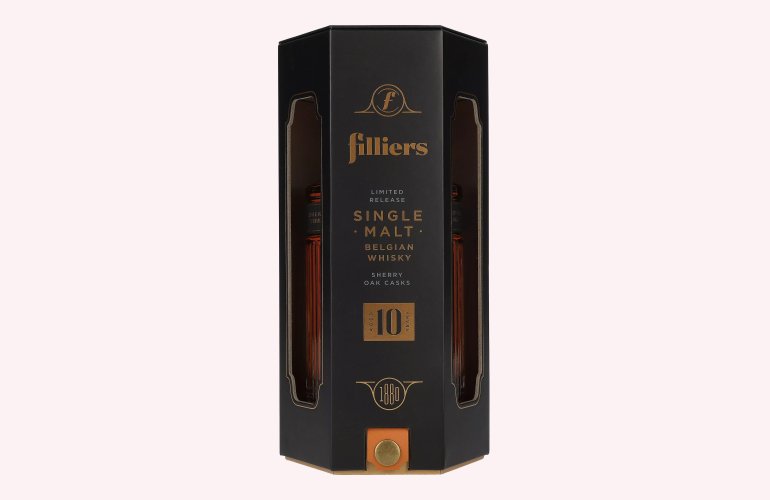 Filliers 10 Year Old Belgian Single Malt Whisky 43% Vol. 0,7l in geschenkverpakking