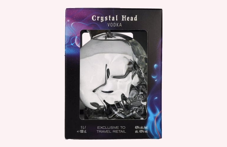 Crystal Head Vodka 40% Vol. 1l en boîte cadeau