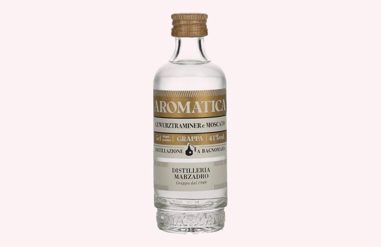 Marzadro AROMATICA Grappa 41% Vol. 0,05l