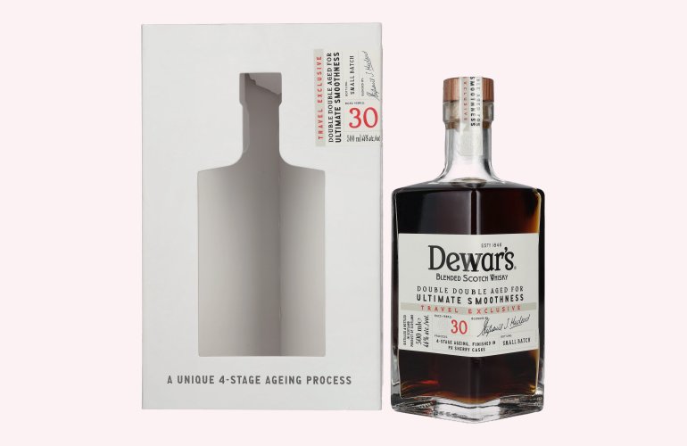 Dewar's 30 Years Old Double Double Aged Blended Scotch Whisky 46% Vol. 0,5l in Giftbox