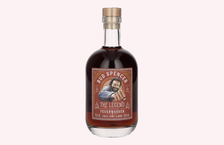 Bud Spencer The Legend FEUERWASSER Chili-Zimt-Likör 33% Vol. 0,7l