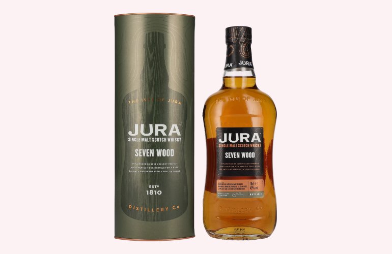 Jura SEVEN WOOD Single Malt Scotch Whisky 42% Vol. 0,7l en boîte cadeau