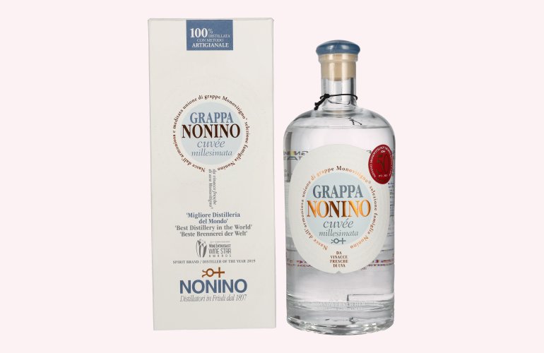 Nonino Grappa Millesimata Cuvée 40% Vol. 0,7l in geschenkverpakking