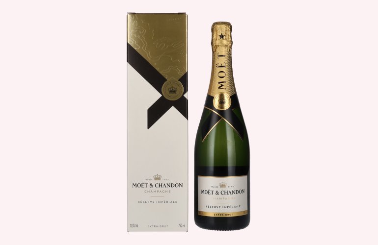 Moët & Chandon Champagne RÉSERVE IMPÉRIALE Brut 12,5% Vol. 0,75l in geschenkverpakking