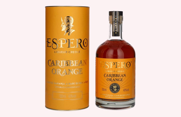 Ron Espero CARIBBEAN ORANGE Liqueur Creole 40% Vol. 0,7l en boîte cadeau