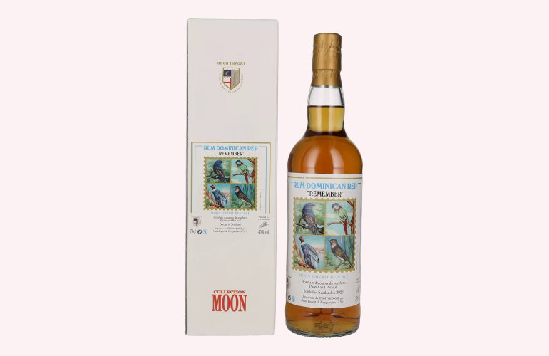 Moon Import Reserve REMEMBER Rum Dominican Rep. Patent and Pot Still 2022 45% Vol. 0,7l in geschenkverpakking