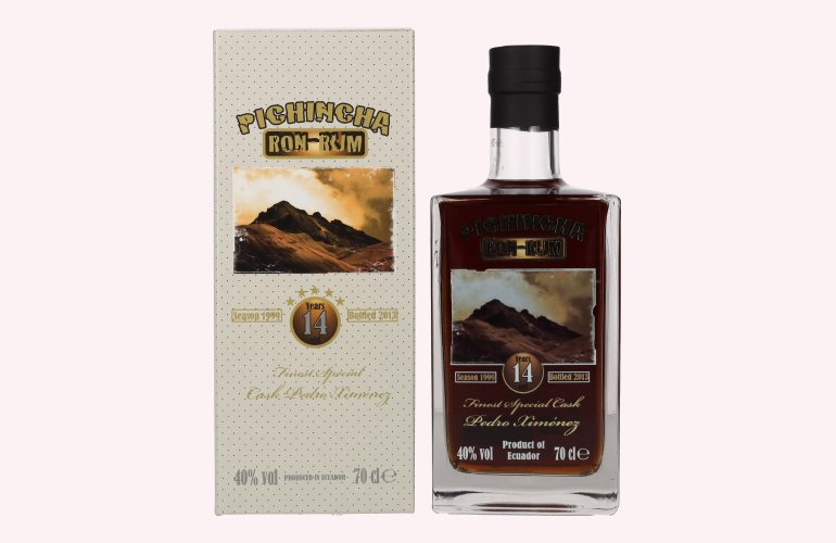 Pichincha Rum 14 Years Finest Special Cask Pedro Ximénez 40% Vol. 0,7l in geschenkverpakking