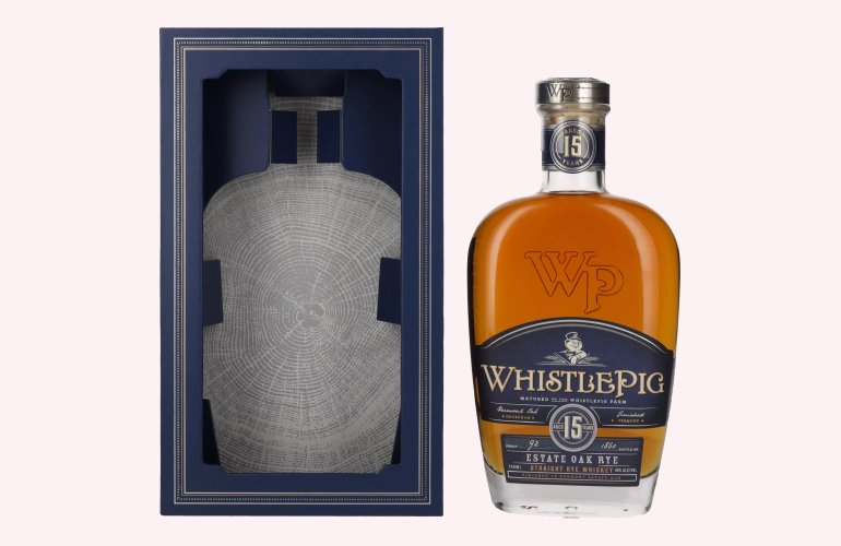 WhistlePig 15 Years Old Straight Rye Whiskey 46% Vol. 0,7l en boîte cadeau