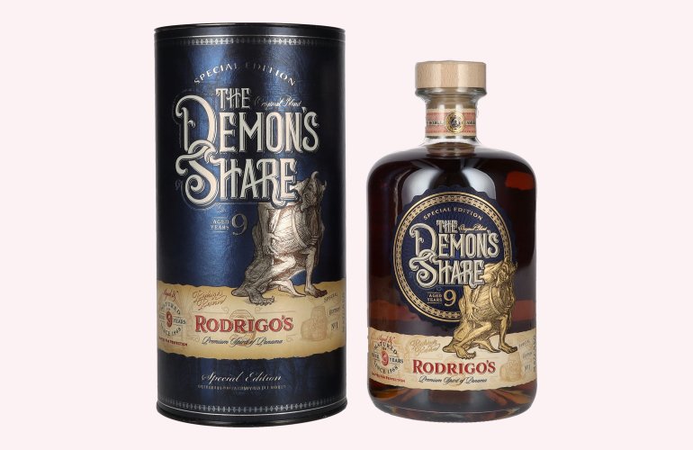 The Demon's Share 9 Years Old Rodrigo's Reserve Special Edition No. 1 40% Vol. 0,7l in geschenkverpakking