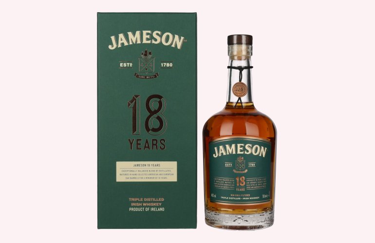 Jameson 18 Years Old Triple Distilled Irish Whiskey 46% Vol. 0,7l en boîte cadeau