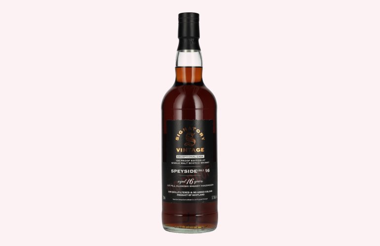 Signatory Vintage 100 Proof Edition SPEYSIDE (GL) 16 Years Old Exceptional Cask #7 57,1% Vol. 0,7l