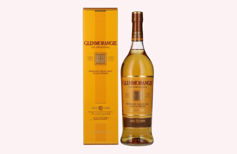 Glenmorangie THE ORIGINAL 10 Years Old Highland Single Malt 40% Vol. 1l en boîte cadeau