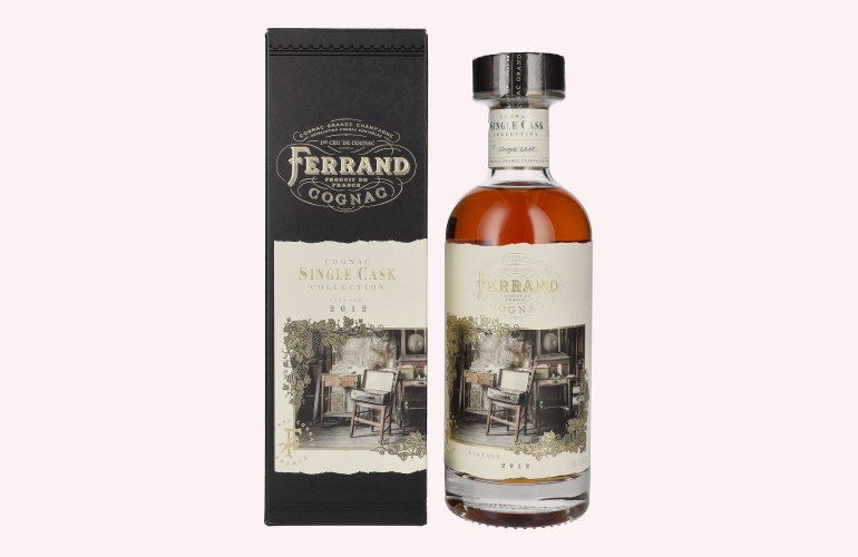 Cognac Ferrand SINGLE CASK Collection Vintage 2012 49,8% Vol. 0,7l in geschenkverpakking