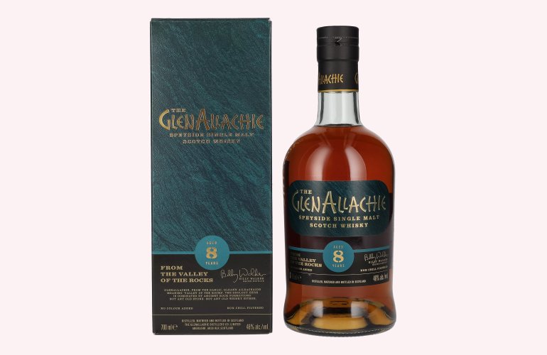 The GlenAllachie 8 Years Old Speyside Single Malt 46% Vol. 0,7l in geschenkverpakking