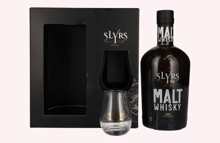 Slyrs Bavarian Malt Whisky 40% Vol. 0,7l in Geschenkbox mit Glas