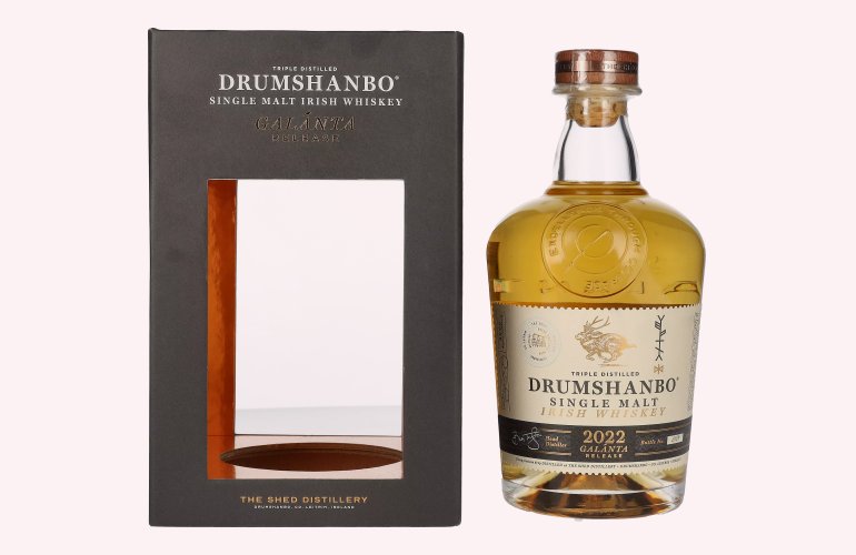 Drumshanbo Single Malt Irish Whiskey GALÁNTA Release 2022 46% Vol. 0,7l en boîte cadeau