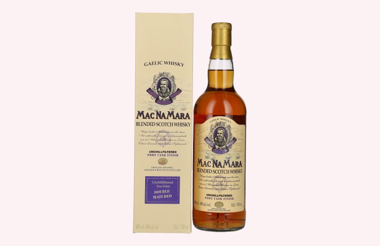 Gaelic Whisky MACNAMARA Port Cask Finish Blended Scotch Whisky 40% Vol. 0,7l in geschenkverpakking