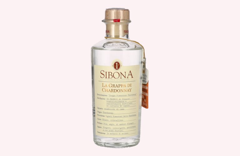 Sibona La Grappa di CHARDONNAY 40% Vol. 0,5l