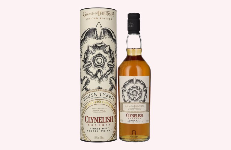 Clynelish Reserve GAME OF THRONES House Tyrell Single Malt Collection 51,2% Vol. 0,7l in geschenkverpakking