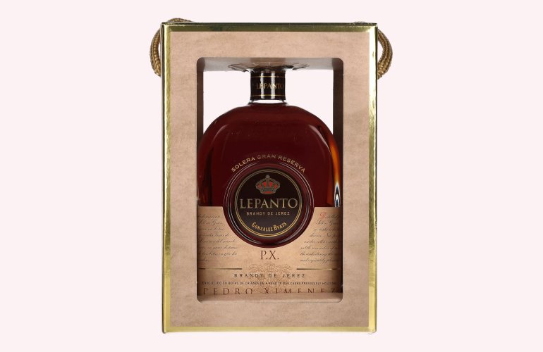 Lepanto P.X. Solera Gran Reserva Brandy de Jerez 36% Vol. 0,7l in geschenkverpakking