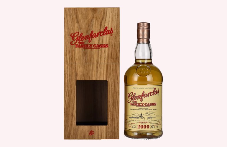 Glenfarclas THE FAMILY CASKS Single Cask SUMMER 2021 Refill Sherry Butt 2000 57,9% Vol. 0,7l in Holzkiste