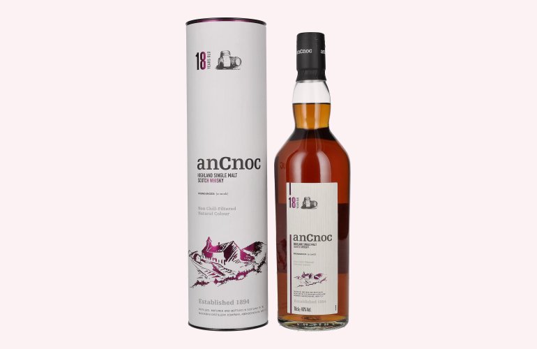 AnCnoc 18 Years Old Highland Single Malt 46% Vol. 0,7l in geschenkverpakking