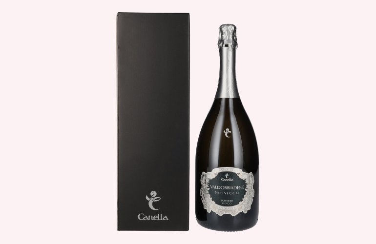 Canella Valdobbiadene Prosecco Superiore Millesimato Extra Dry DOCG 2022 11% Vol. 1,5l in geschenkverpakking