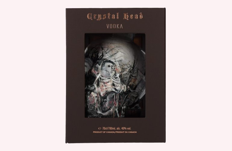 Crystal Head Vodka John Alexander Artist Series 40% Vol. 0,7l in geschenkverpakking