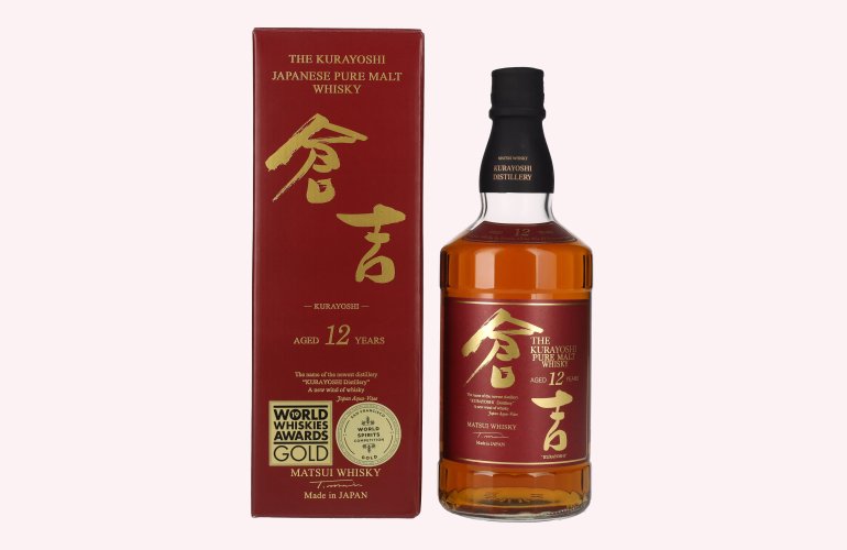 Matsui Whisky THE KURAYOSHI 12 Years Old Pure Malt Whisky 43% Vol. 0,7l in geschenkverpakking