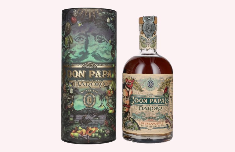 Don Papa BAROKO Limited Edition Harvest Canister 40% Vol. 0,7l in geschenkverpakking